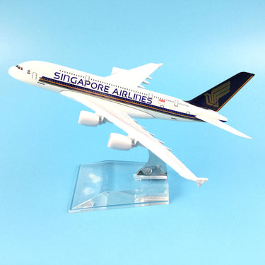 Aircraft Model Diecast Metal Model Airplanes 16cm 1:400 Singapore Airways A380 Airbus Airplane Model Toy Plane Gift M6-042 AV8R